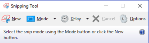 Snipping tool Windows