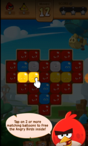 angry birds blast mobile game