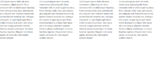 4 columns bootstrap example