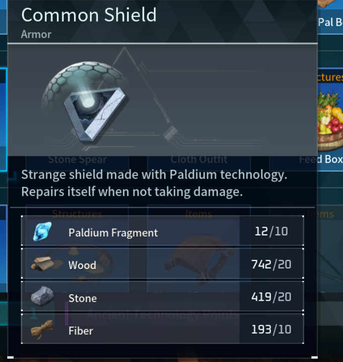 How To Craft Common Shield In Palworld 1 Common Shield Palworld