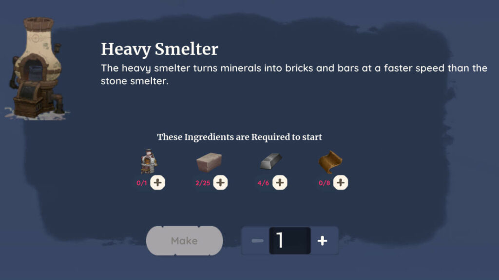 How To Craft A Heavy Smelter In Palia? 1 Heavy Smelter Palia