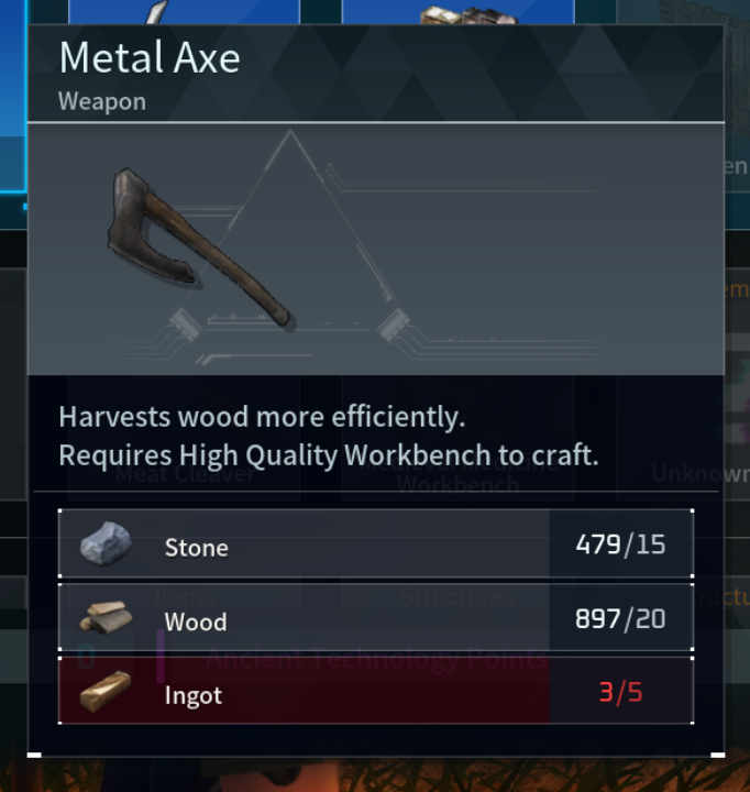 How To Craft Metal Axe In Palworld 1 Metal Axe Palworld