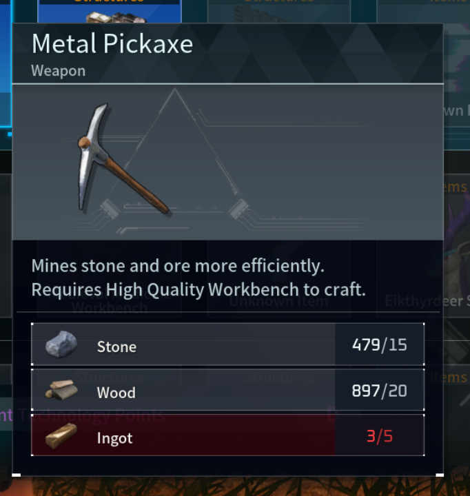 How To Craft Metal Pickaxe In Palworld 1 Metal Pickaxe Palworld