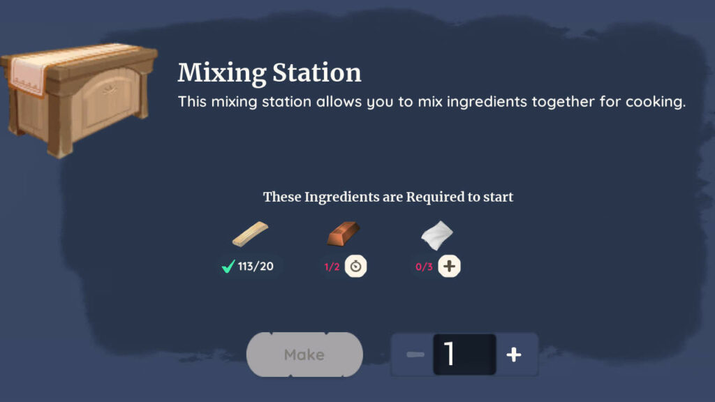 How To Craft A Mixing Station In Palia? 1 Mixing Station Palia