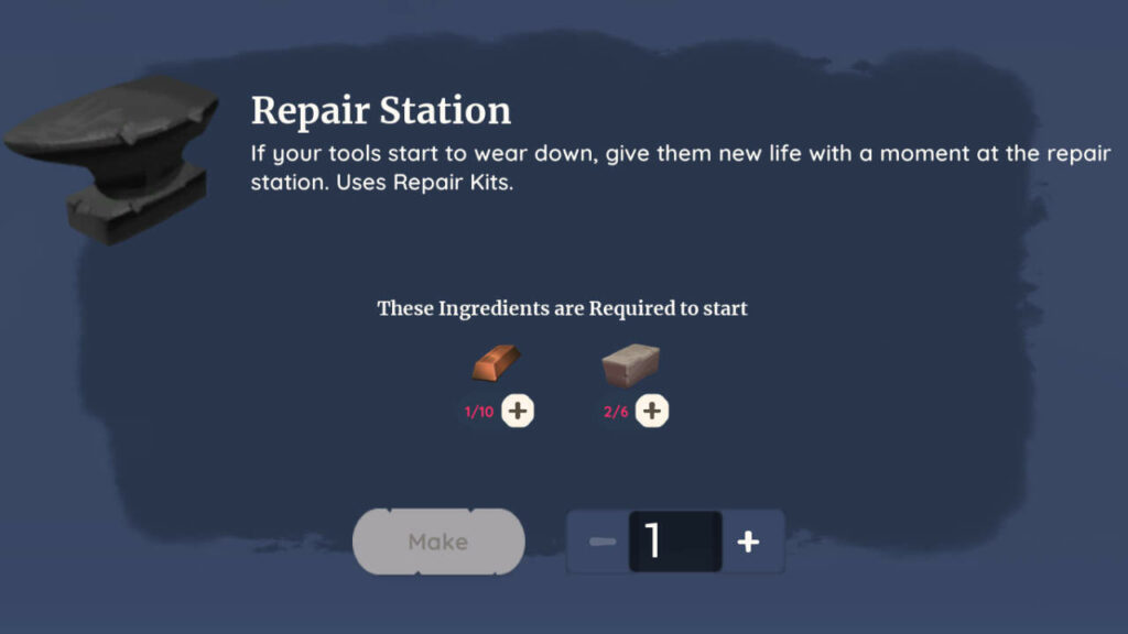 How To Craft A Repair Station In Palia? 1 Repair Station Palia