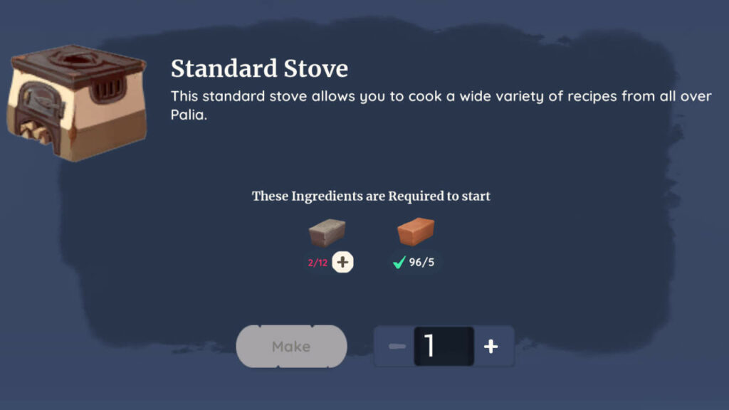 Standard Stove Palia