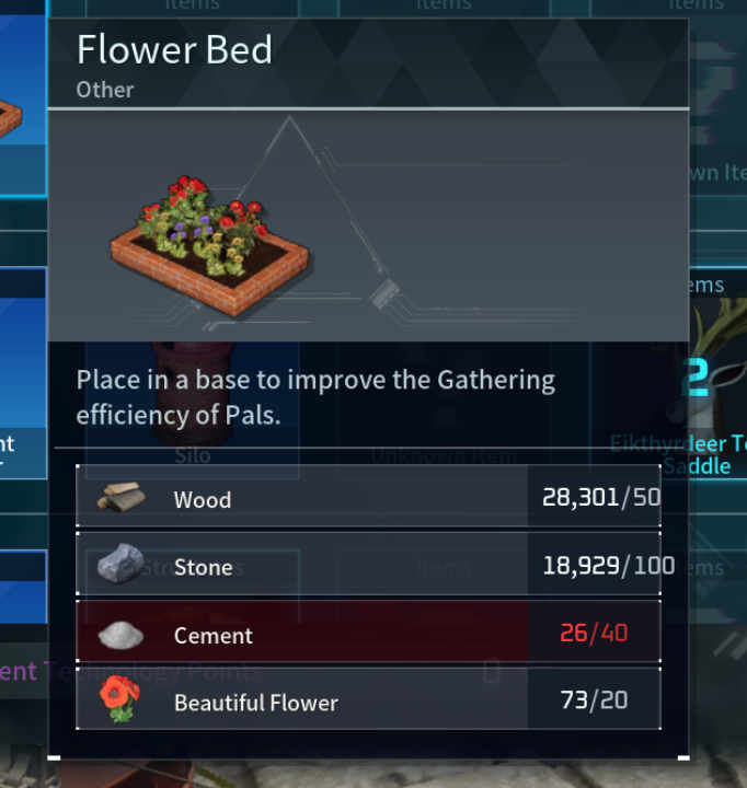 How To Craft Flower Bed In Palworld 1 Flower Bed Palworld