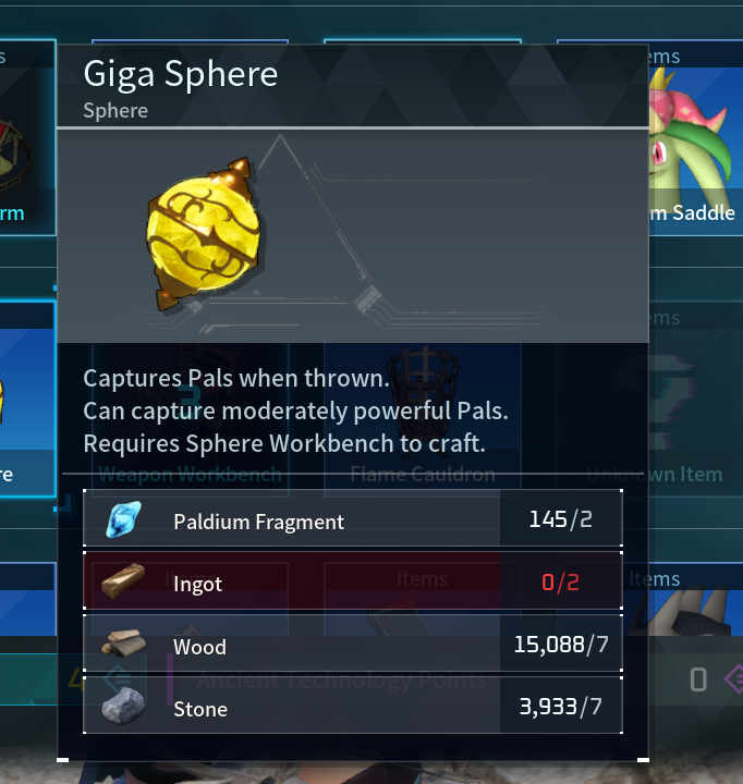 Giga Sphere Palworld