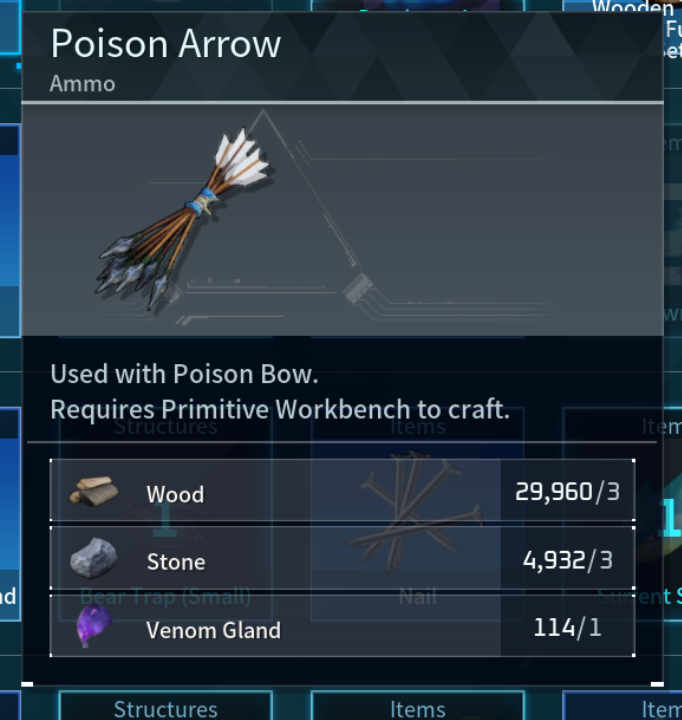 How To Craft Arrows In Palworld 3 Poison Arrow Palworld