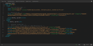 bootstrap starter template