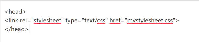 CSS link to HTML