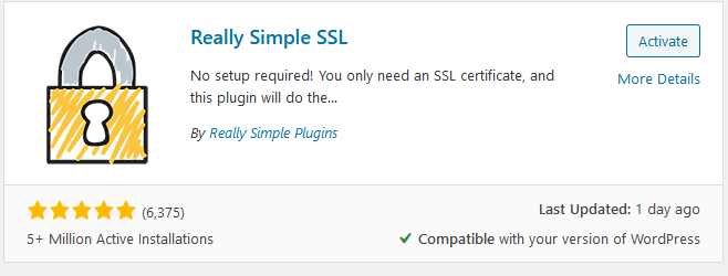 How To Enable SSL In A Wordpress Website 1 Really Simple SSL WordPress Plugin