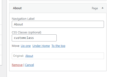 How To Add Custom CSS Class To Menu Items In WordPress 3 WordPress Menus Custom CSS Class Option