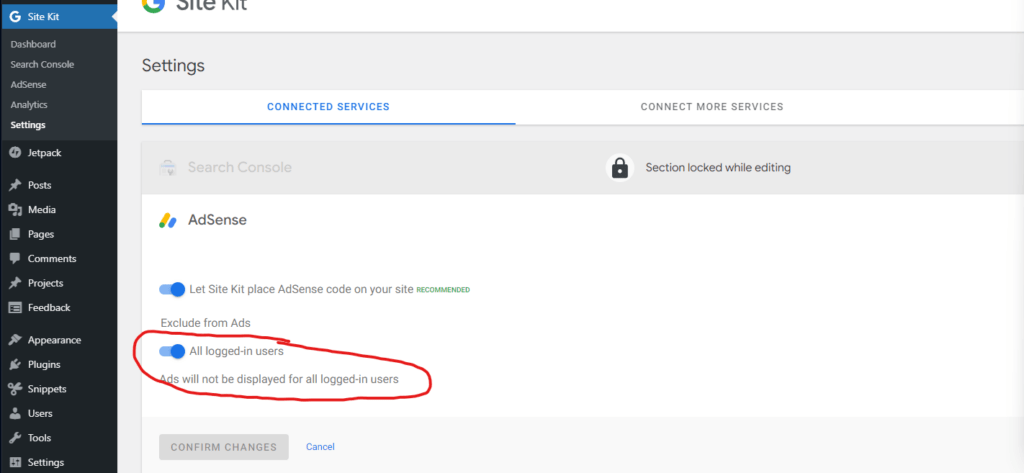 How To Exclude Adsense Adds For Logged-in Users In WordPress 2 exclude ads from logged in users google site kit wordpress