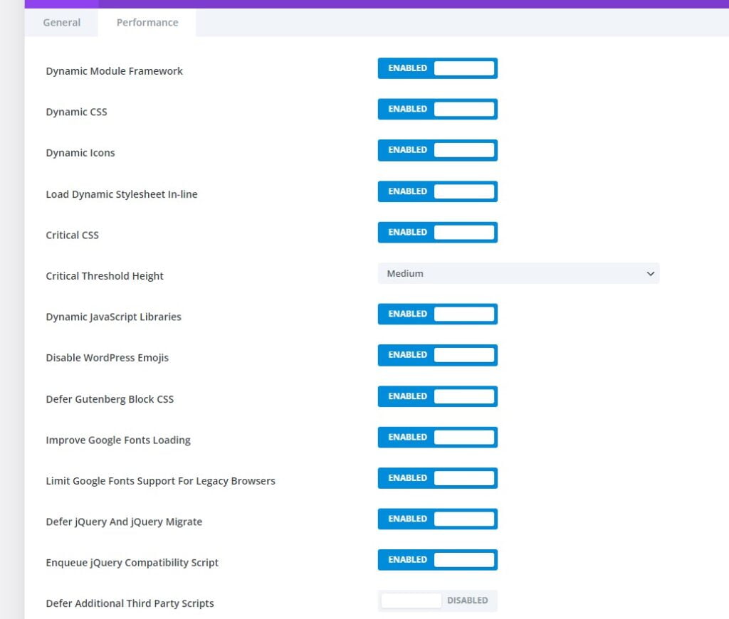 How To Enable Divi Performance Features 2 Divi Performance Features