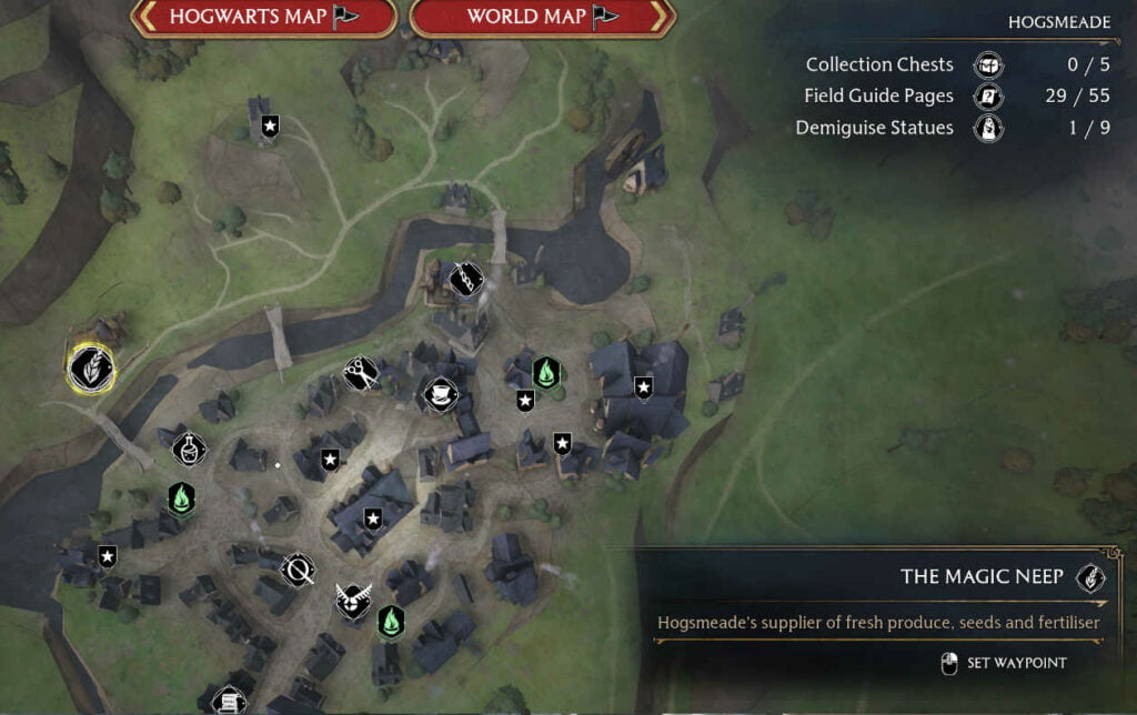The Magic Neep In Hogwarts Legacy 1 The Magic Neep is located in Hogsmeade