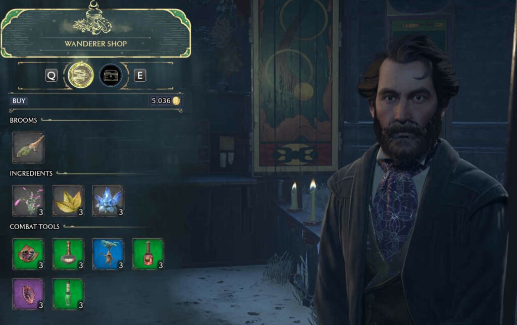 Leopold Babcocke vendor Hogawarts Legacy
