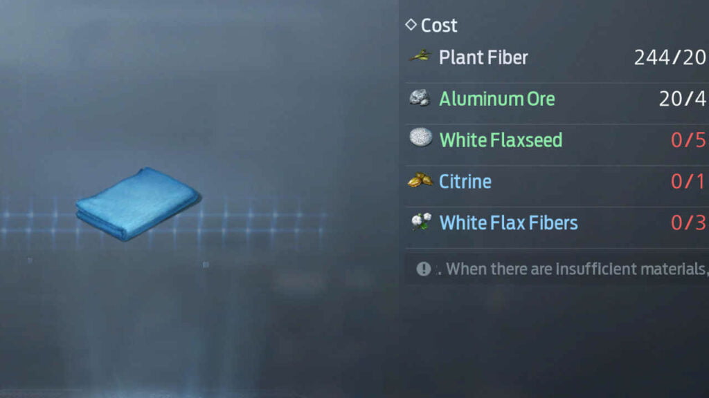 How to craft Chemical Fiber Cloth In Undawn 1 Chemical Fiber Cloth In Undawn