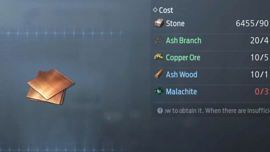 How to craft Copper Alloy In Undawn 1 Copper Alloy In Undawn