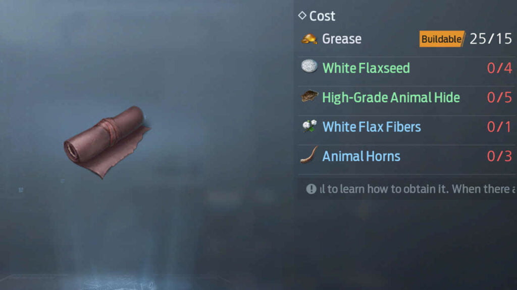 How to craft Premium Leather in Undawn 1 Premium Leather in Undawn