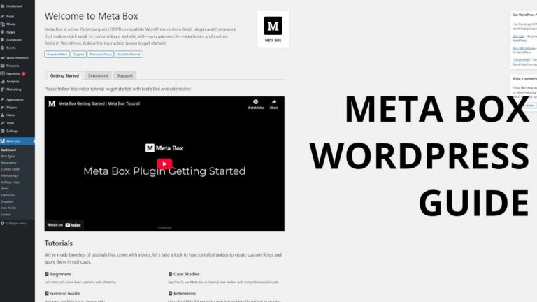 Featured image Meta Box