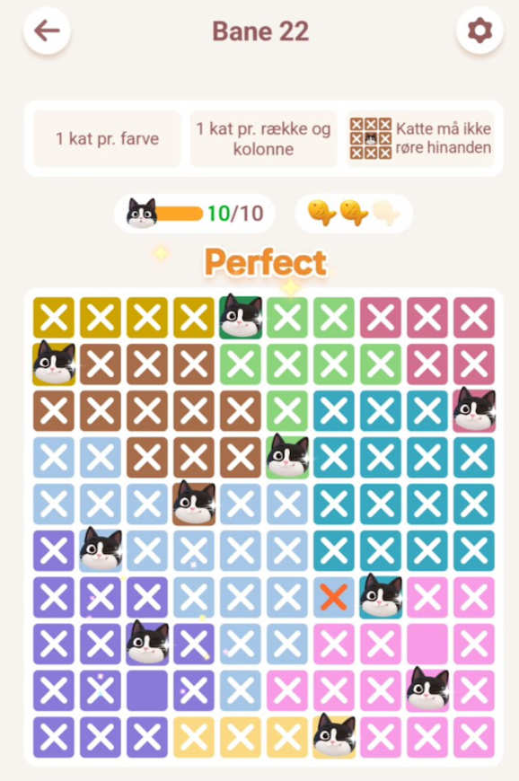 Meowdoku: Brain Puzzle Games level 21-25 2 Meowdoku 22