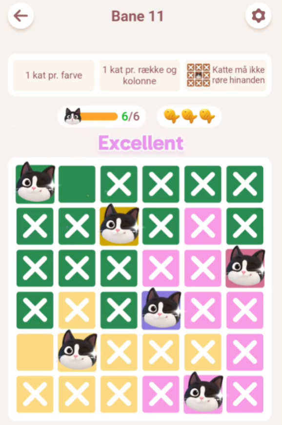 Meowdoku: Brain Puzzle Games level 10-15 2 Meowdoku Level 11