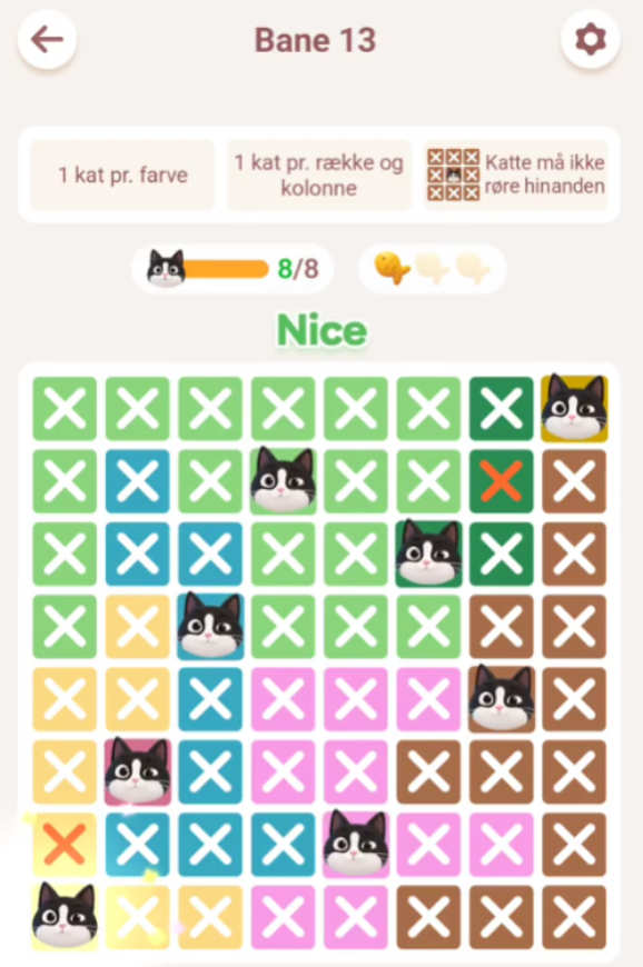 Meowdoku: Brain Puzzle Games level 10-15 4 Meowdoku Level 13